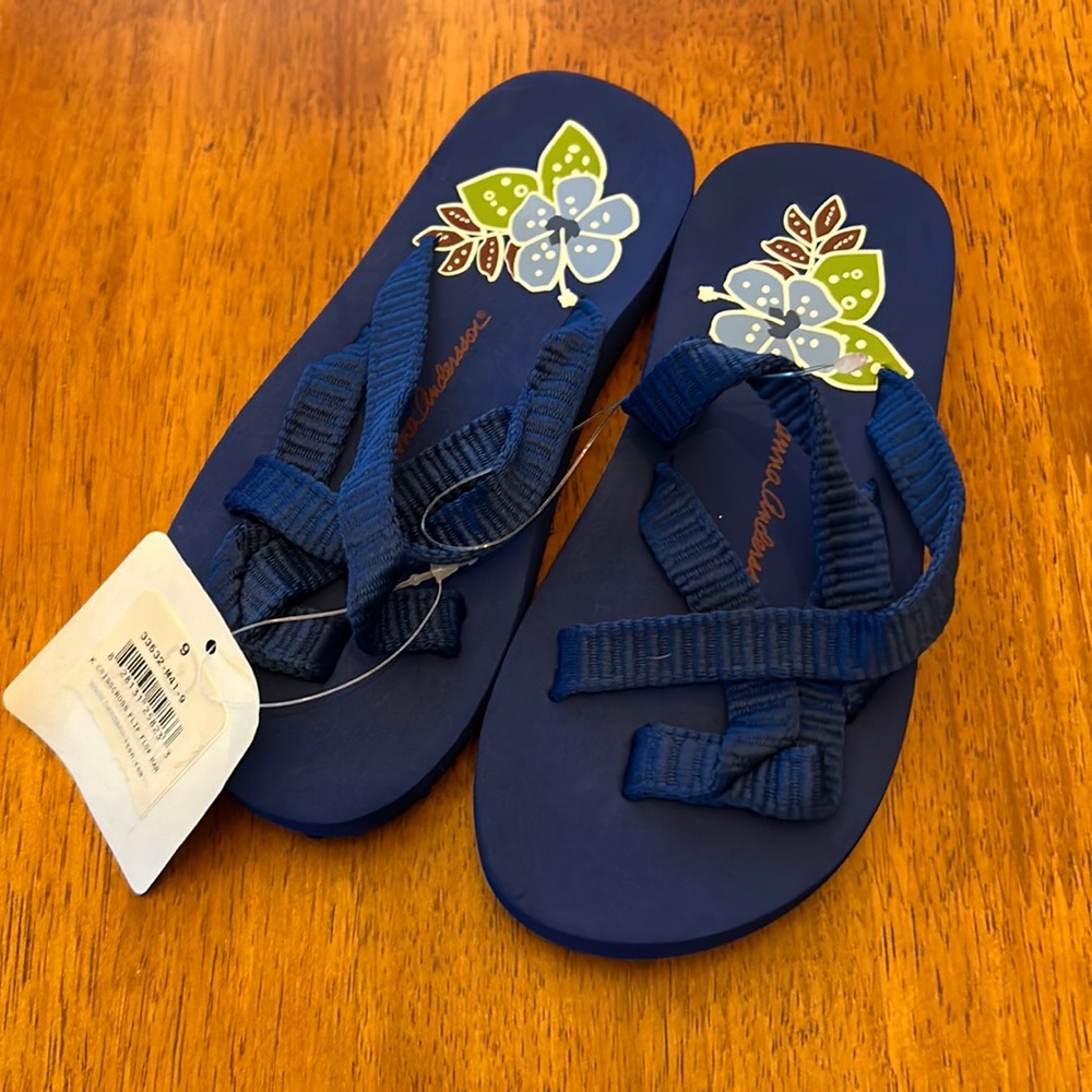 NEW Hanna Andersson Blue Sandals Sz 9